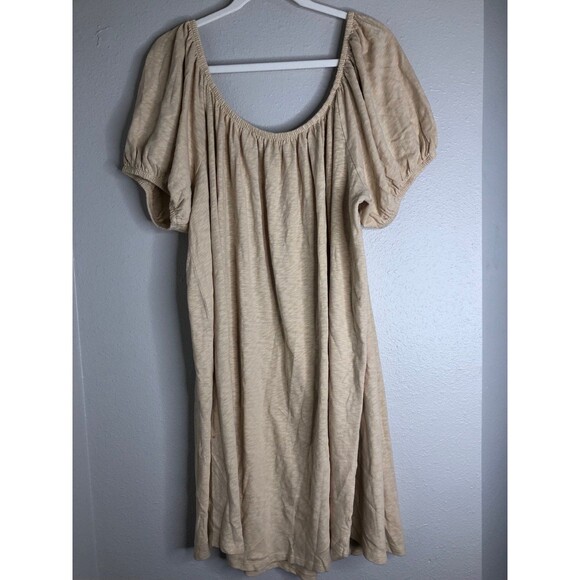 American Eagle Outfitters Dresses & Skirts - American Eagle Cream Off The Shoulder Swing Dress Sz XXL